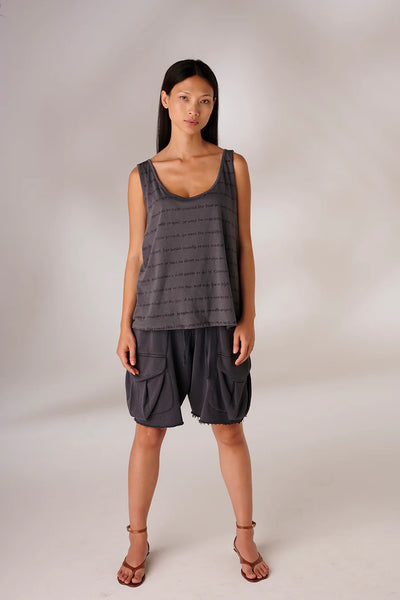 Liv Bergen Vintage Shorts Phantom met Opgestikte Zakken