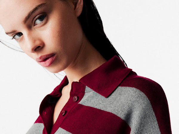 Bordeau Pull met strepen