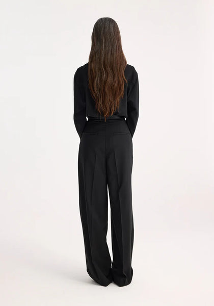 high-waist tailored trousers