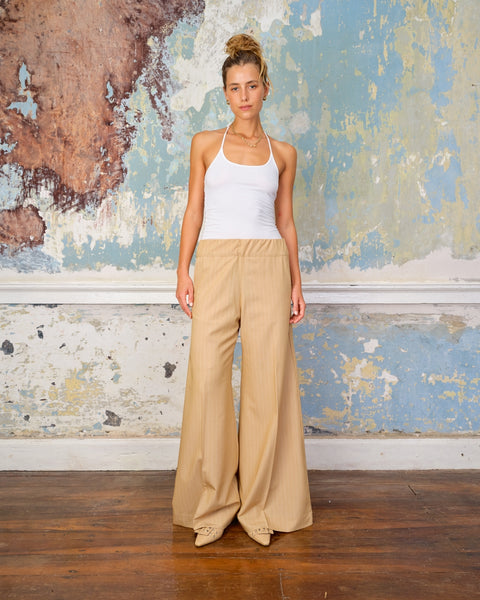 Sea Me Happy broek Super woody pin striped Sand