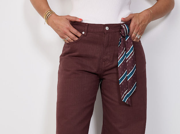 Denim pants Otilia Brown