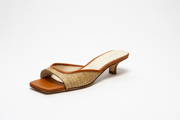 Odare Raffa Raffia Pump Naturale