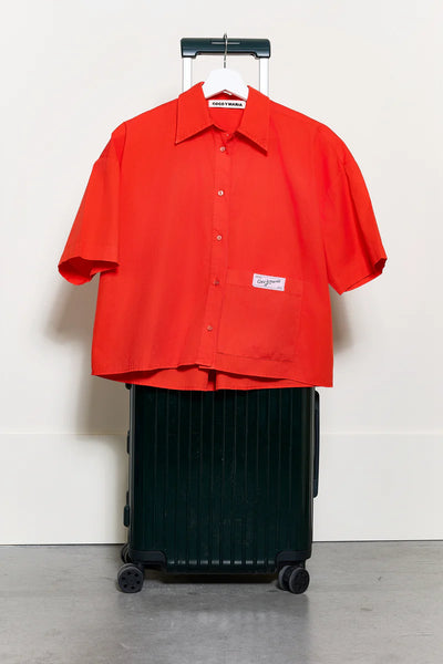 Coco Y Maria La Camisa Nina Rood Cropped Blouse