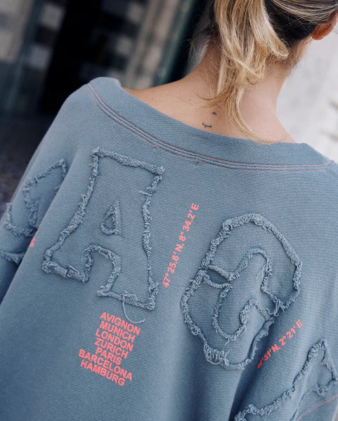 Liv Bergen Sky Voyaging Sweater Deep Sea
