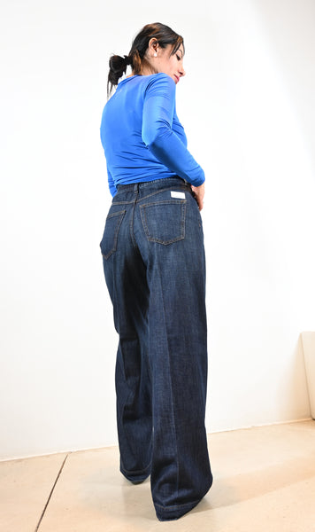 Nine in the Morning donkerblauwe jeans Patti