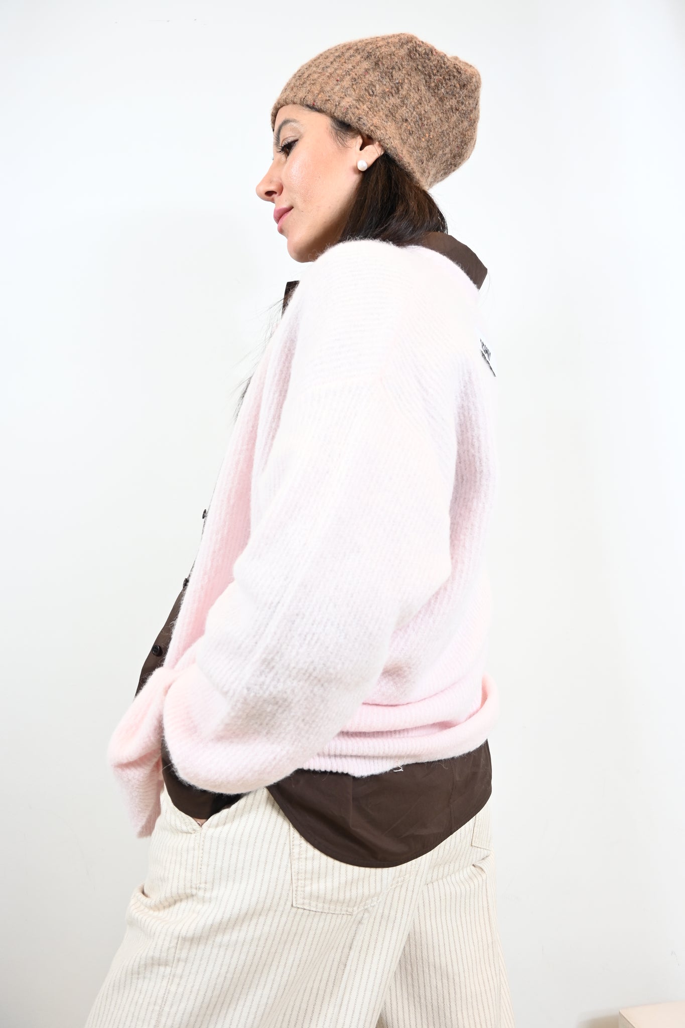 Johny cardigan zacht roze