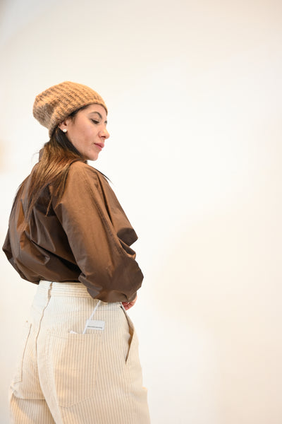 Nine in the Morning Ottavia Palazzo broek – beige met strepen