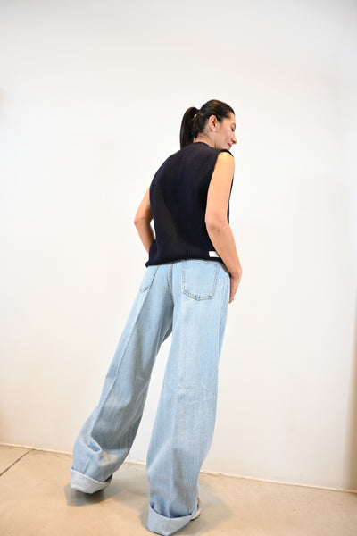 Nine in the Morning gilet Riley donkerblauw