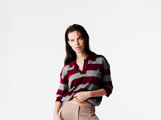 Bordeau Pull met strepen