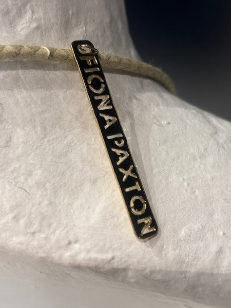 Ketting goud/beige met studs