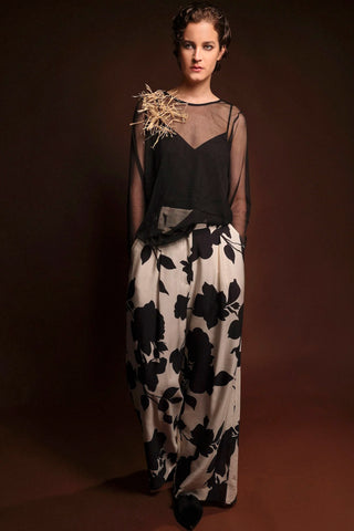 Transparante Top – Zwart