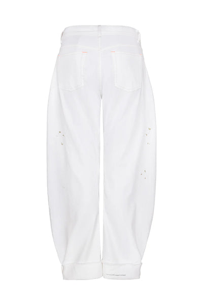 Liv Bergen Baggy Pants Wit met Print