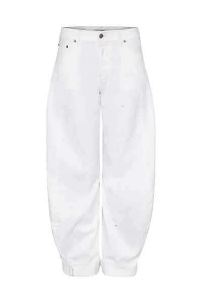 Liv Bergen Baggy Pants Wit met Print