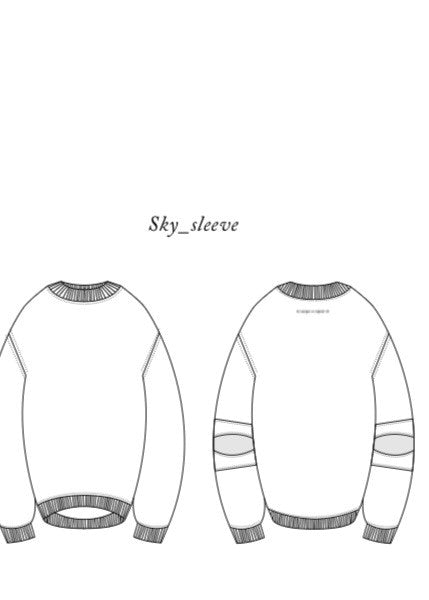 Gele Sweater Sky met Elleboogdetail – Liv Bergen