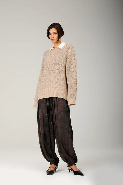 Liv Bergen Provence Tie Dye Espresso broek