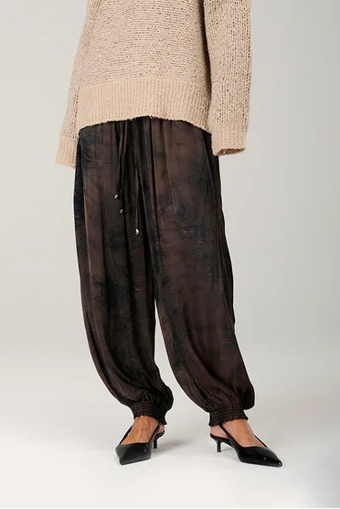 Liv Bergen Provence Tie Dye Espresso broek