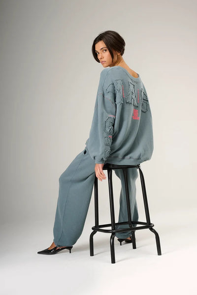 Liv Bergen Sky Voyaging Sweater Deep Sea