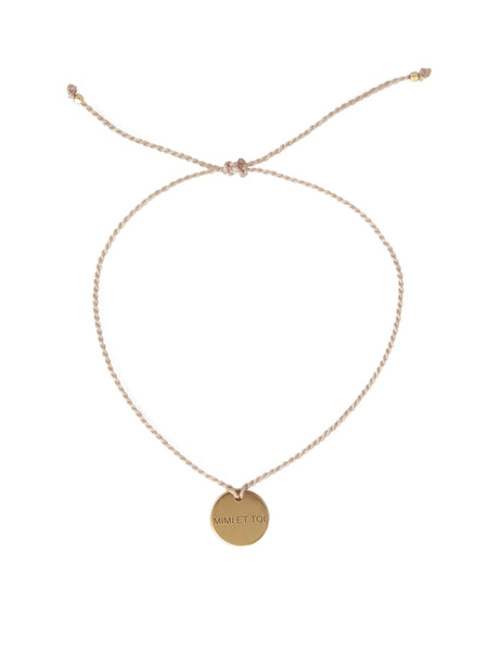 Mimi Et Toi Mimi Taupe XO Bracelet – Gold