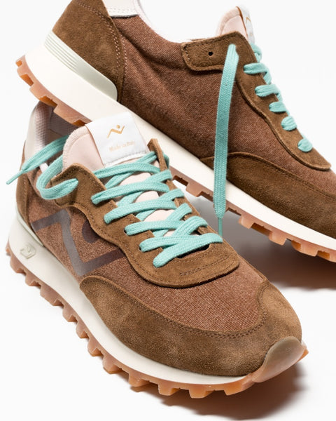 No Maps Society Veloce sneaker Warm Wood / Pecan