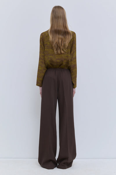 Christian Wijnants Pune Elastic Trousers – Chestnut
