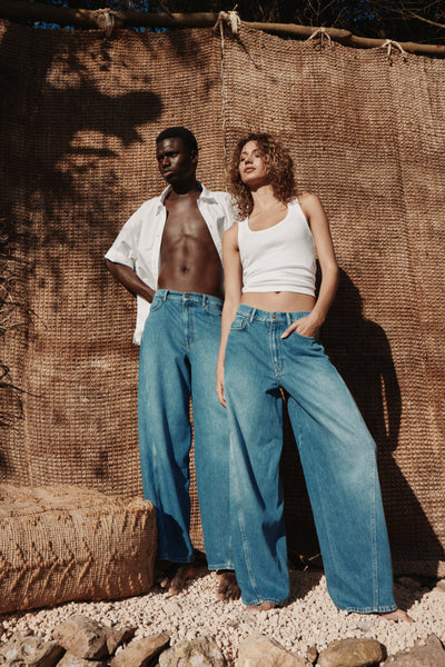 Rossi Cameron Authentic Grey Wide Leg Jeans