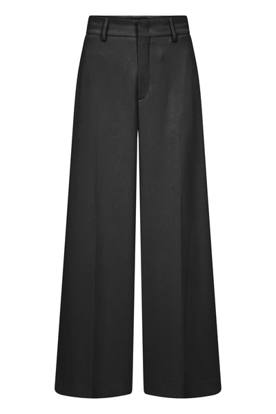 Rossi Ivon Fluid Cade Zwarte Wide-Leg Trousers