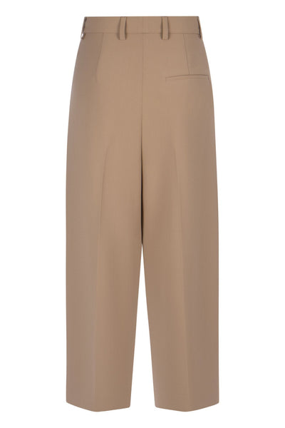 Rossi Noa Crop Plooitrousers – beige