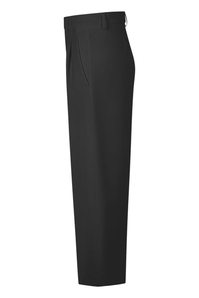 Rossi Noa Crop Fluid Cade Pleated Trousers Zwart