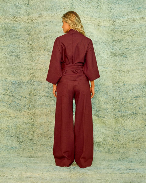 Seamehappy Alaya Top Soft Denim – Bordeaux