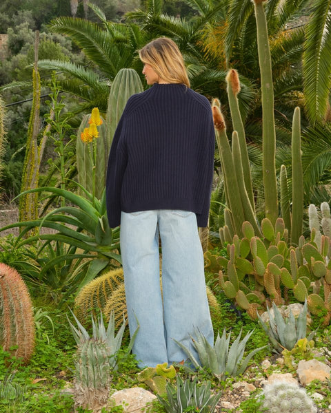 Sea Me Happy Baker Jumper Midnight Blue