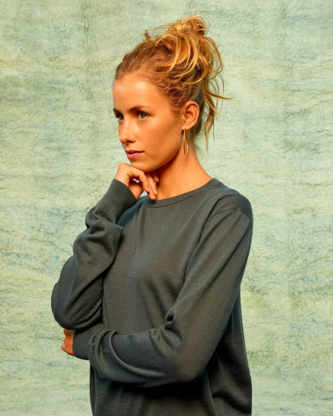 Seamehappy Calvin Crewneck Cashmere – Groen