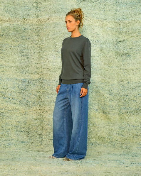 Seamehappy Calvin Crewneck Cashmere – Groen