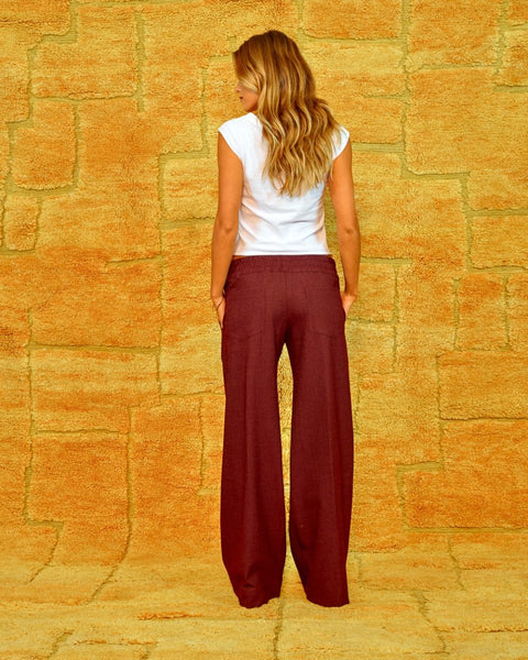 Seamehappy Honey Pants Soft Denim – Bordeaux