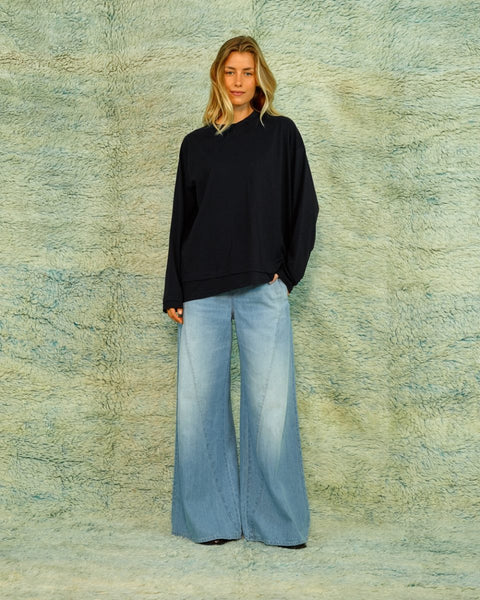 Seamehappy Oliver Tee Long Sleeve Zwart