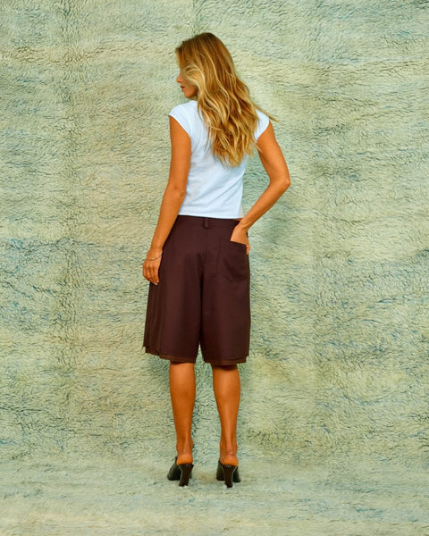 Sea Me Happy Taylor Bermuda Short Bruin met krijtstreep