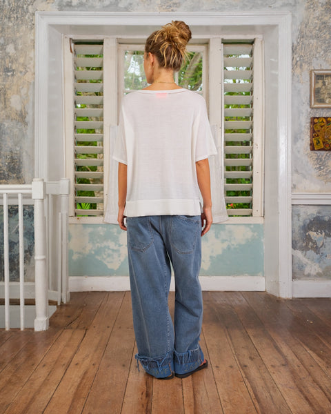 Sea Me Happy Yuna Top Cashmere Ecru