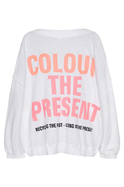 Liv Bergen Sweater Organic in optic white