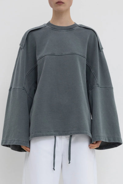 Christian Wijnants Tahora sweatshirt dark-petrol