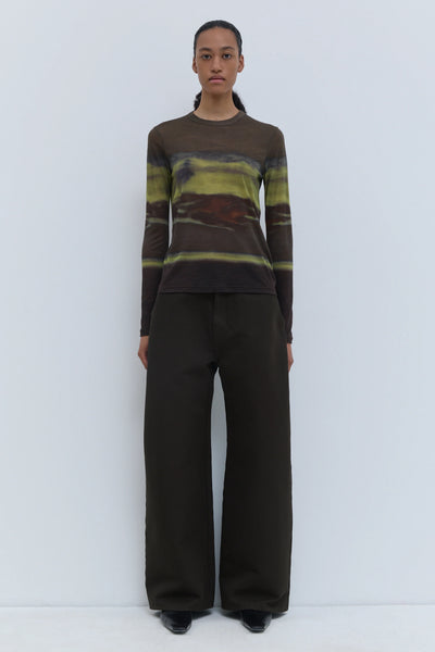 Tampione Wool Long-Sleeve Top Aurora Earth