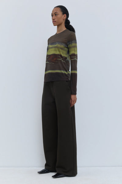 Tampione Wool Long-Sleeve Top Aurora Earth