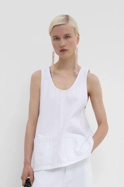 Christian Wijnants Tralos Denim Tank Top