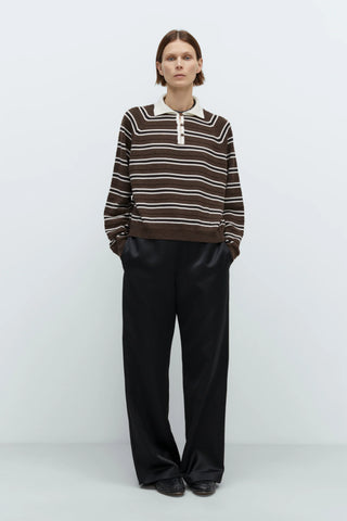 Cordera Merino Wool Striped Polo