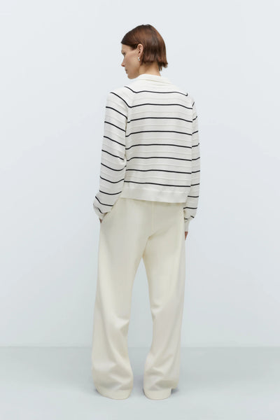 Cordera Merino Wool Striped Polo