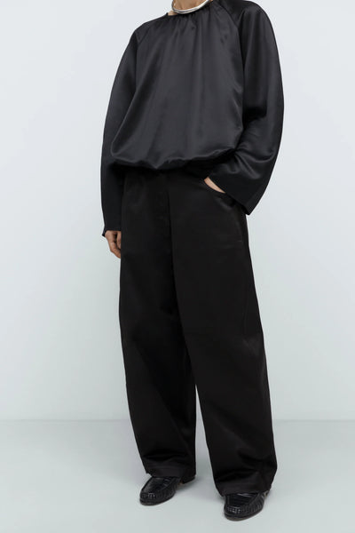 Cordera Satin Balloon Blouse