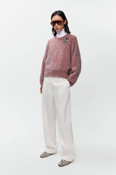 Cordera Speckled Crewneck Sweater Malva