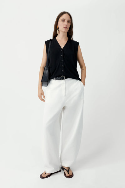 Cotton & Linen Curved Pants – Cordera