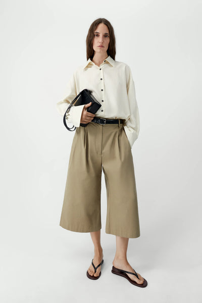 Cotton Capri Pants – Camel | Cordera
