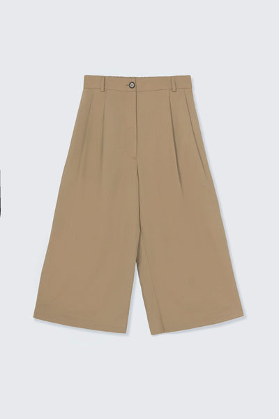 Cotton Capri Pants – Camel | Cordera