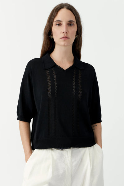 Cordera Zwarte Lace Polo