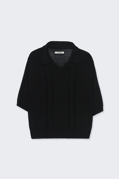 Cordera Zwarte Lace Polo